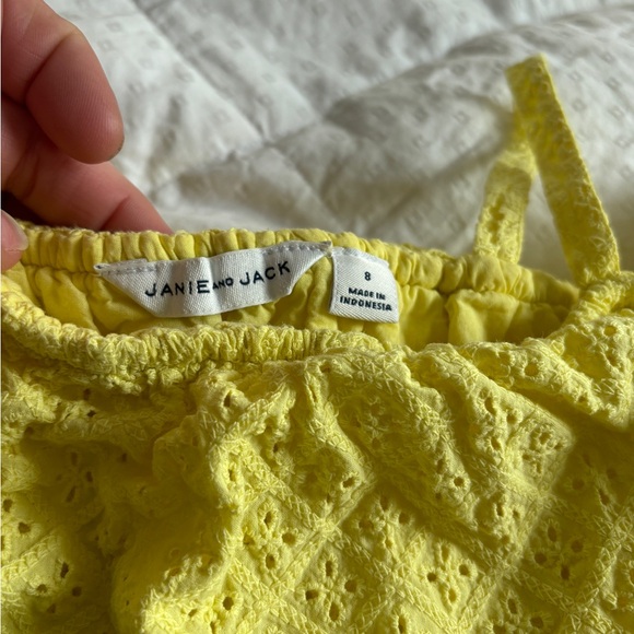 Girls summer sundress in yellow by Janie and Jack size 8 - Picture 6 of 8